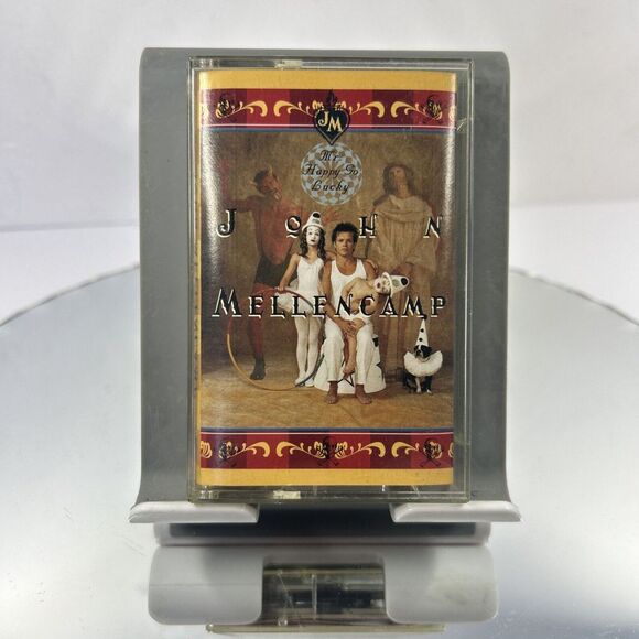 John Mellencamp - Mr. Happy Go‎ Lucky 1996 Cassette "I Saw You First" Folk Rock - Picture 1 of 3